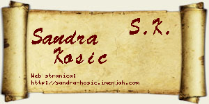 Sandra Kosić vizit kartica